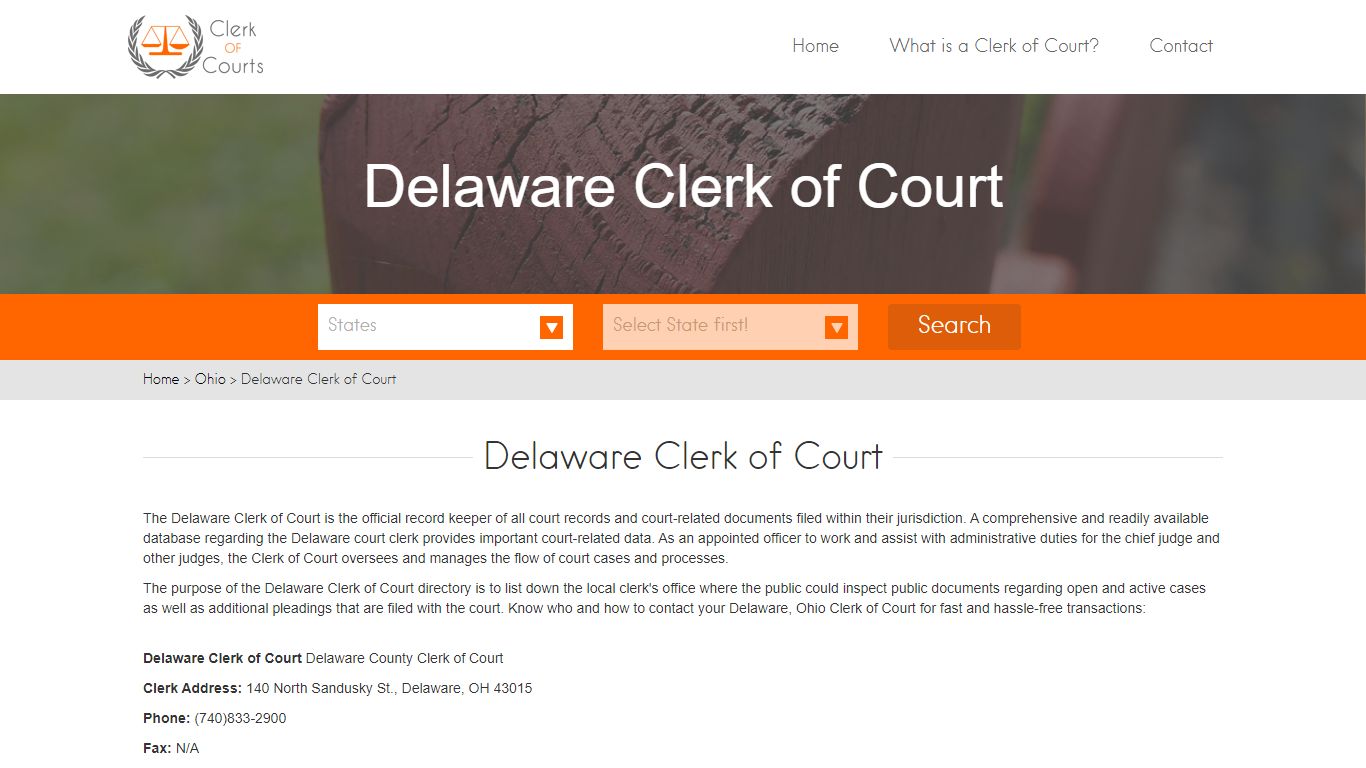 Find Your Delaware County Clerk of Courts in OH - clerk-of-courts.com